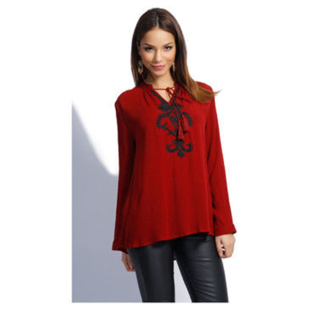By Clara  Blouse GABY  women's Blouse in red