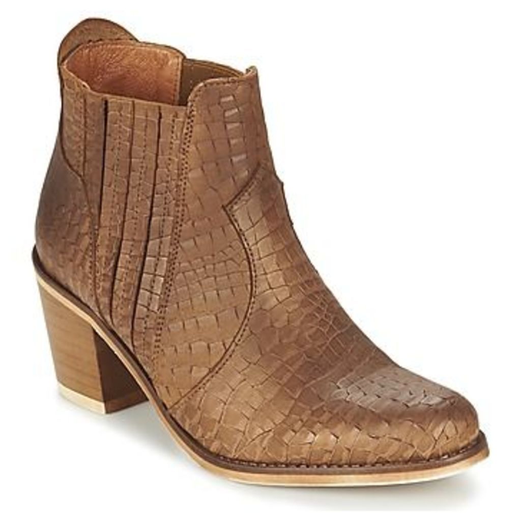 SHEILA  women's Low Ankle Boots in Brown