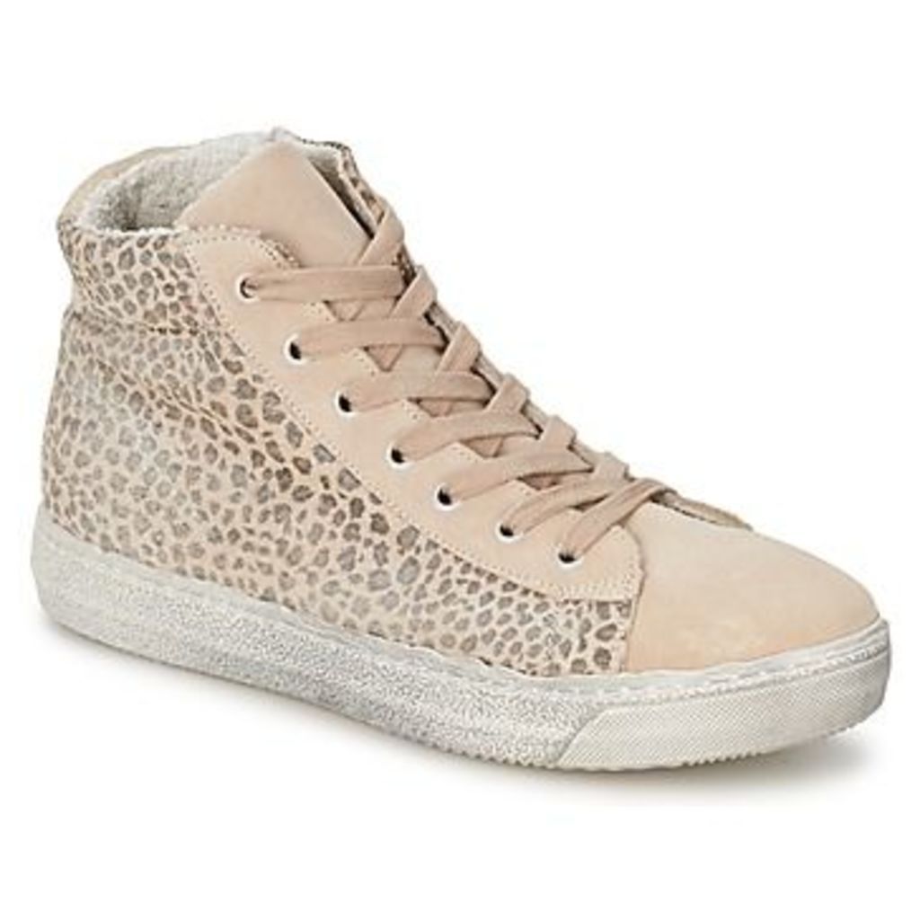 BUP 35  women's Shoes (High-top Trainers) in Beige