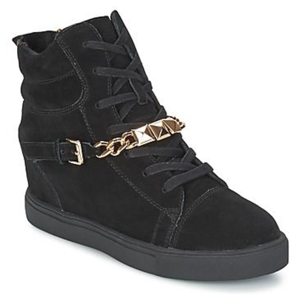LOUVRES  women's Shoes (High-top Trainers) in Black