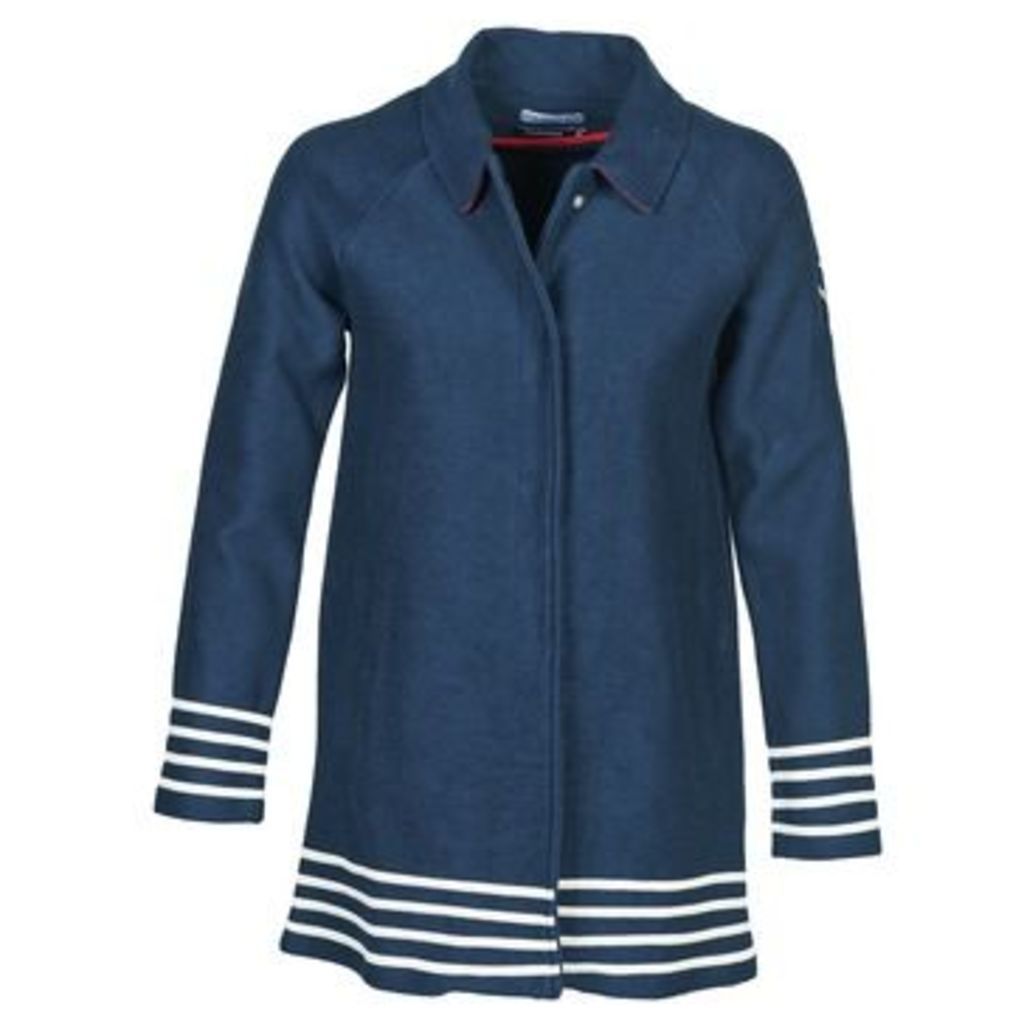 MARINE  women's Coat in Blue