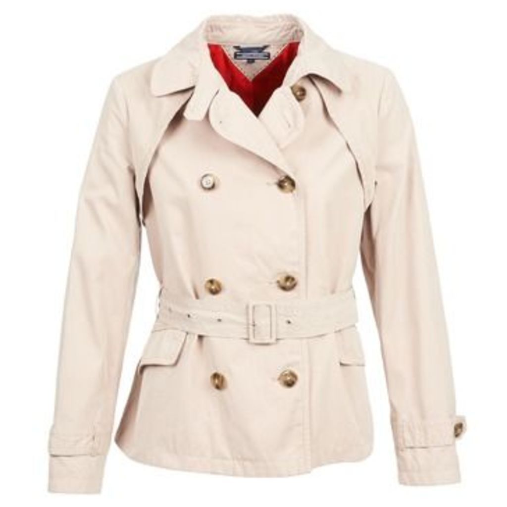 Tommy Hilfiger  KAHLEE  women's Trench Coat in Beige