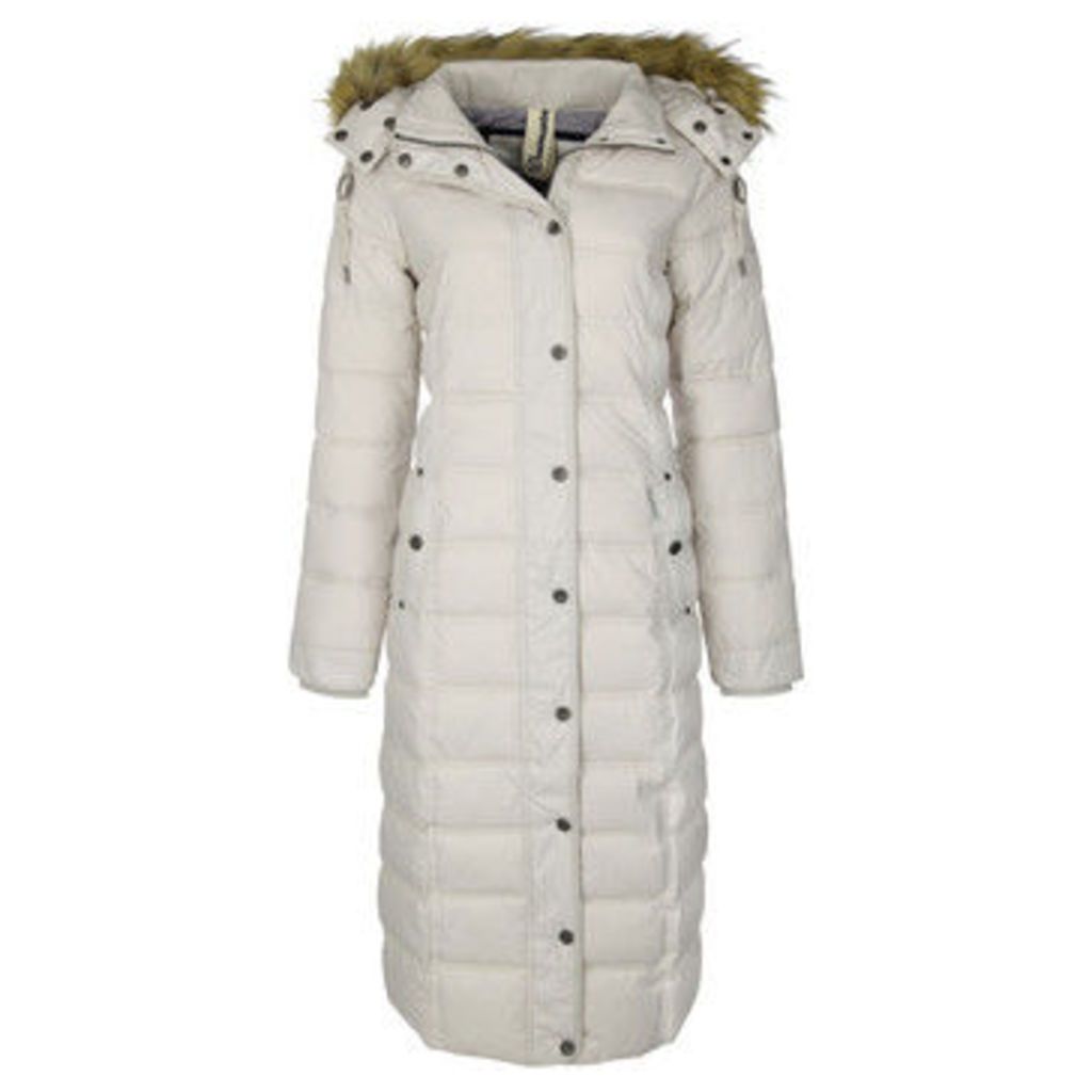 Dreimaster  Coat with detachable hood 37834892  women's Jacket in BEIGE