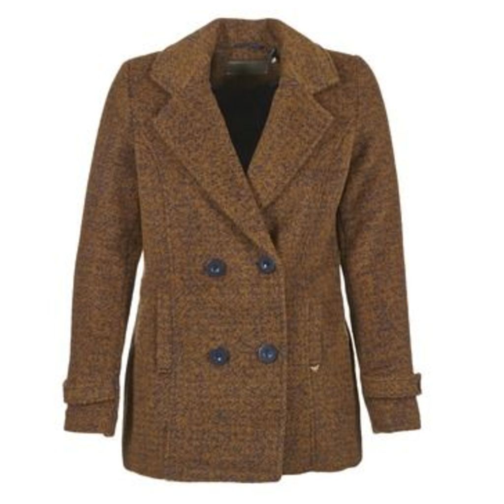 RITAN  women's Coat in Brown