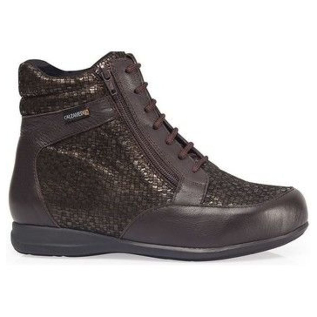 DIABETIC ANKLE BOOTS SCALES W0684  women's Shoes (High-top Trainers) in Brown