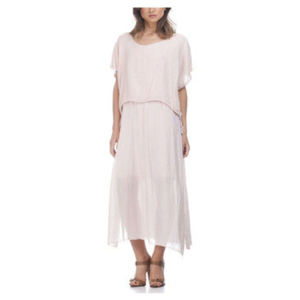 Laura Moretti  Dress YELZ  women's Long Dress in Pink