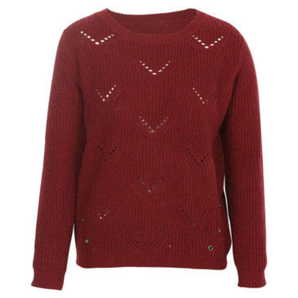 London Rag  Women's Full Sleeve Knitted Sweater  women's Sweater in Red