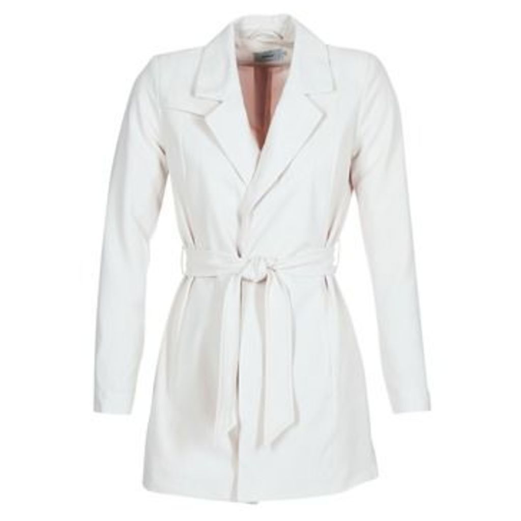 DICTE RUNA  women's Trench Coat in White