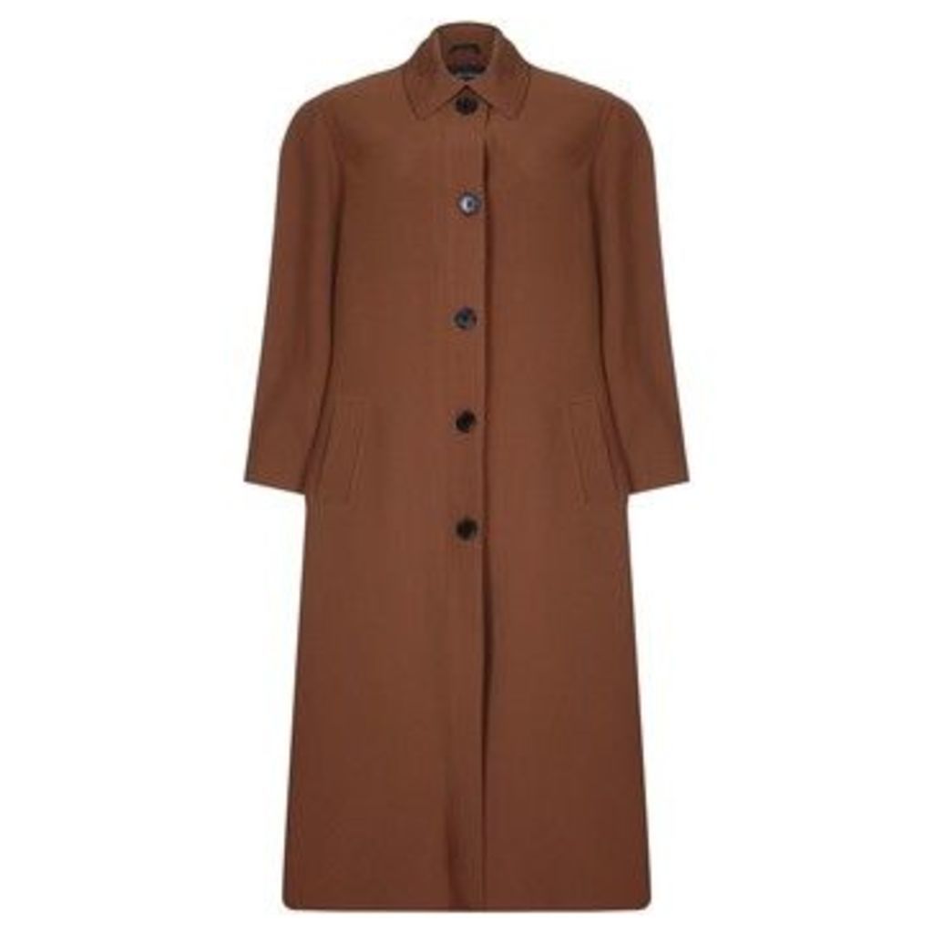 Spring Long Raincoat  in Brown