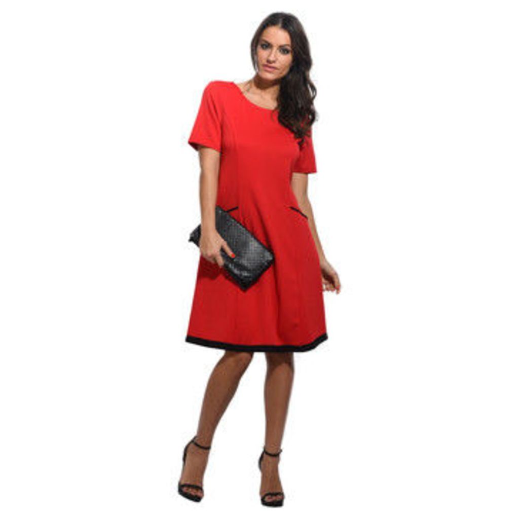 For Her Paris  Dress  women's Dress in Red