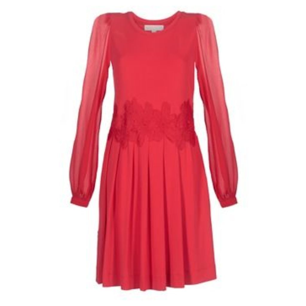MICHAEL Michael Kors  ELEV LACE COMBO DRS  women's Dress in Red