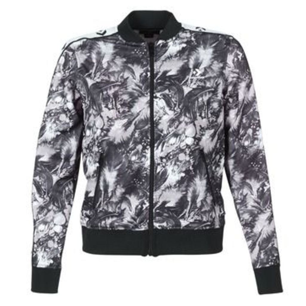  CONVERSE STAR CHEVRON FEATHER PRINT TRACK JACKET  women's Tracksuit jacket in Black