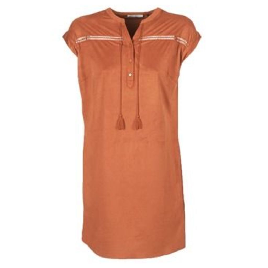 ARON  women's Dress in Brown