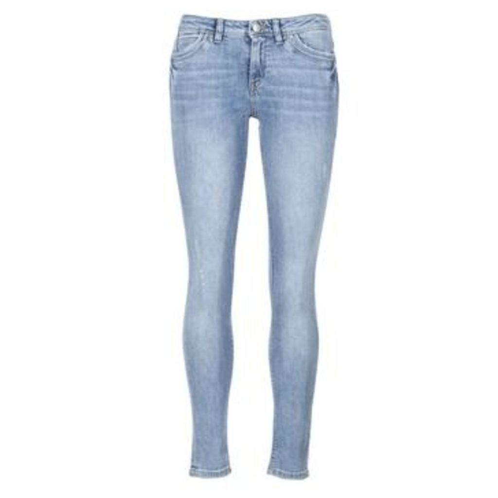 OUAER  women's Skinny Jeans in Blue