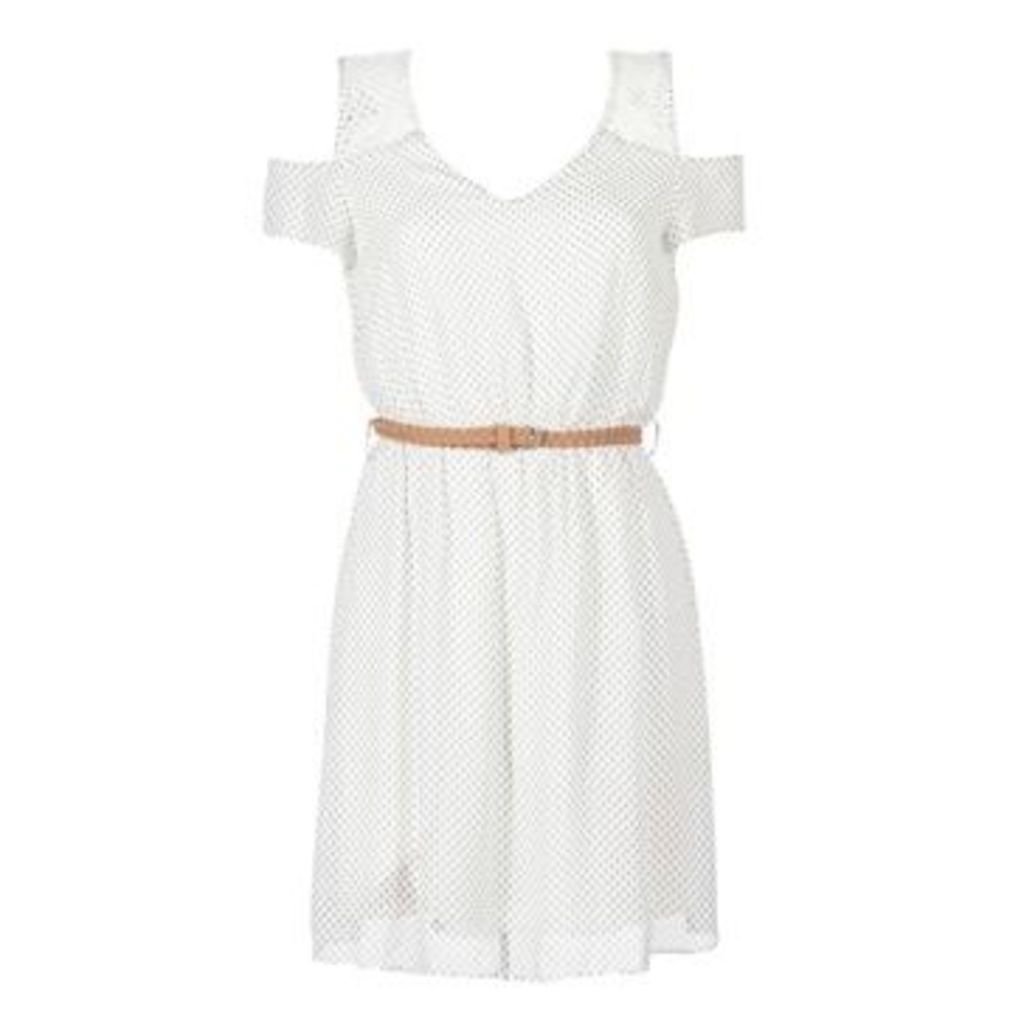 ZOE  women's Dress in White