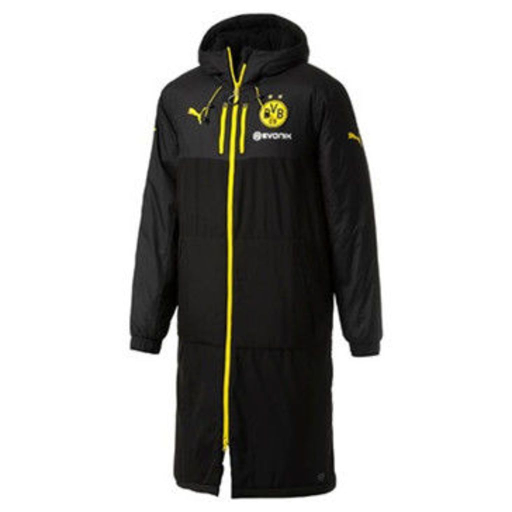 Puma  2017-2018 Borussia Dortmund Long Bench Jacket  women's Jacket in Black