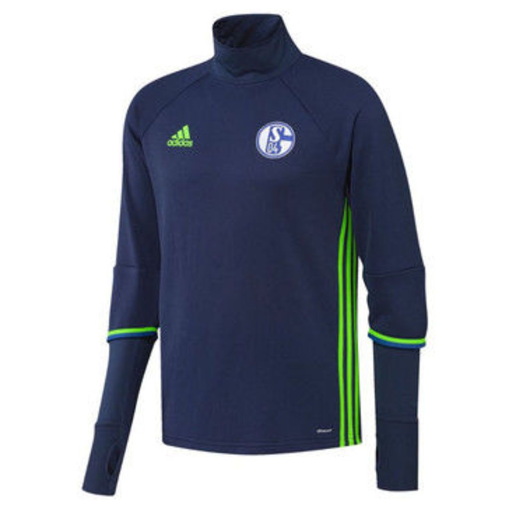 adidas  2016-2017 Schalke Training Top (Dark)  women's Tracksuit jacket in Blue