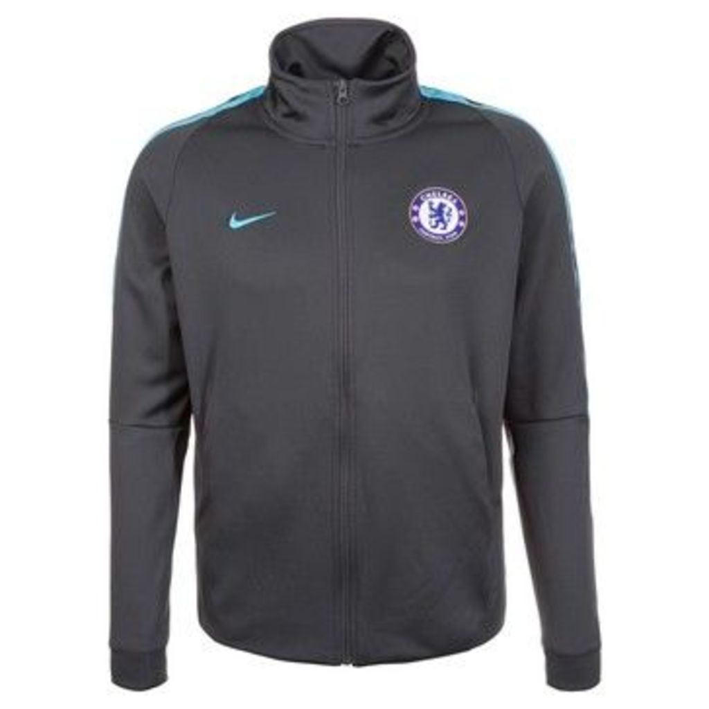Nike  2017-2018 Chelsea Authentic Track Jacket (Anthracite)  women's Tracksuit jacket in Black