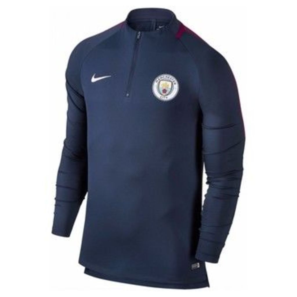 Nike  2017-2018 Man City Training Drill Top  women's Tracksuit jacket in Blue