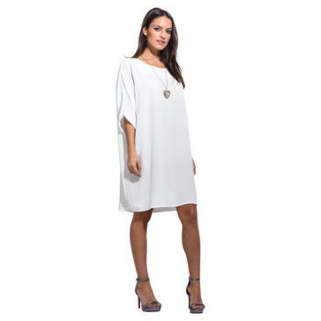 Anabelle  Loose dress, short sleeves  women's Dress in White
