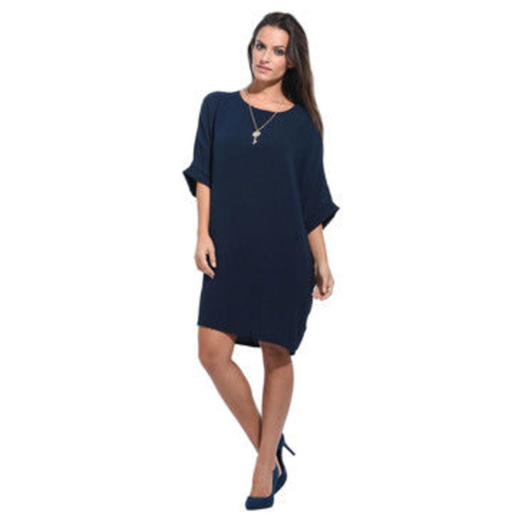 Anabelle  Loose dress, short sleeves  women's Dress in Blue