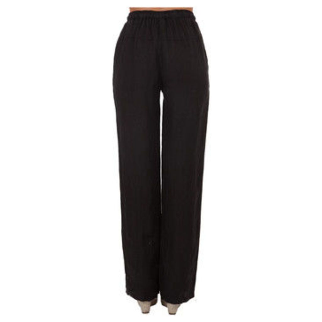Lin Nature  Trousers LINETTE Black Woman Spring/Summer Collection  women's Trousers in Black