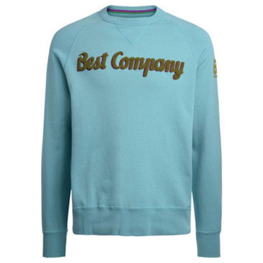 Best Company  turquoise and green roundneck fleece  women's Sweatshirt in Other