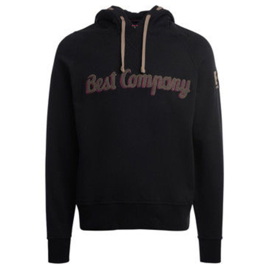 Best Company  black and mud cotton hoodie  women's Sweatshirt in Black