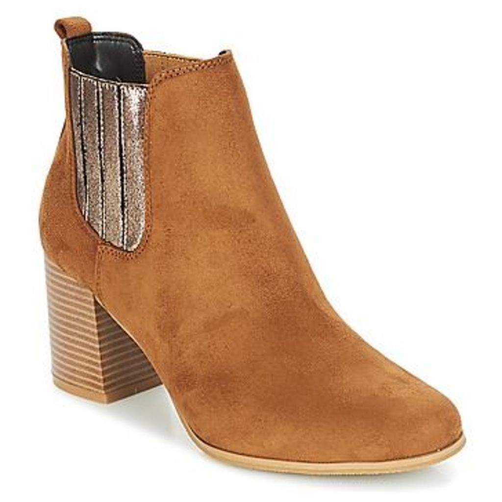JANNA  women's Low Ankle Boots in Brown