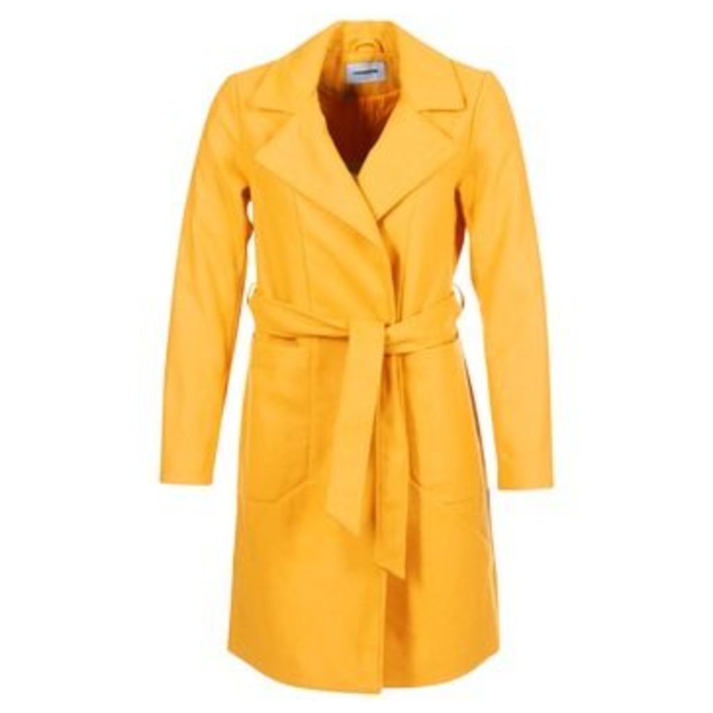 Noisy May  NMDIDO  women's Coat in Yellow
