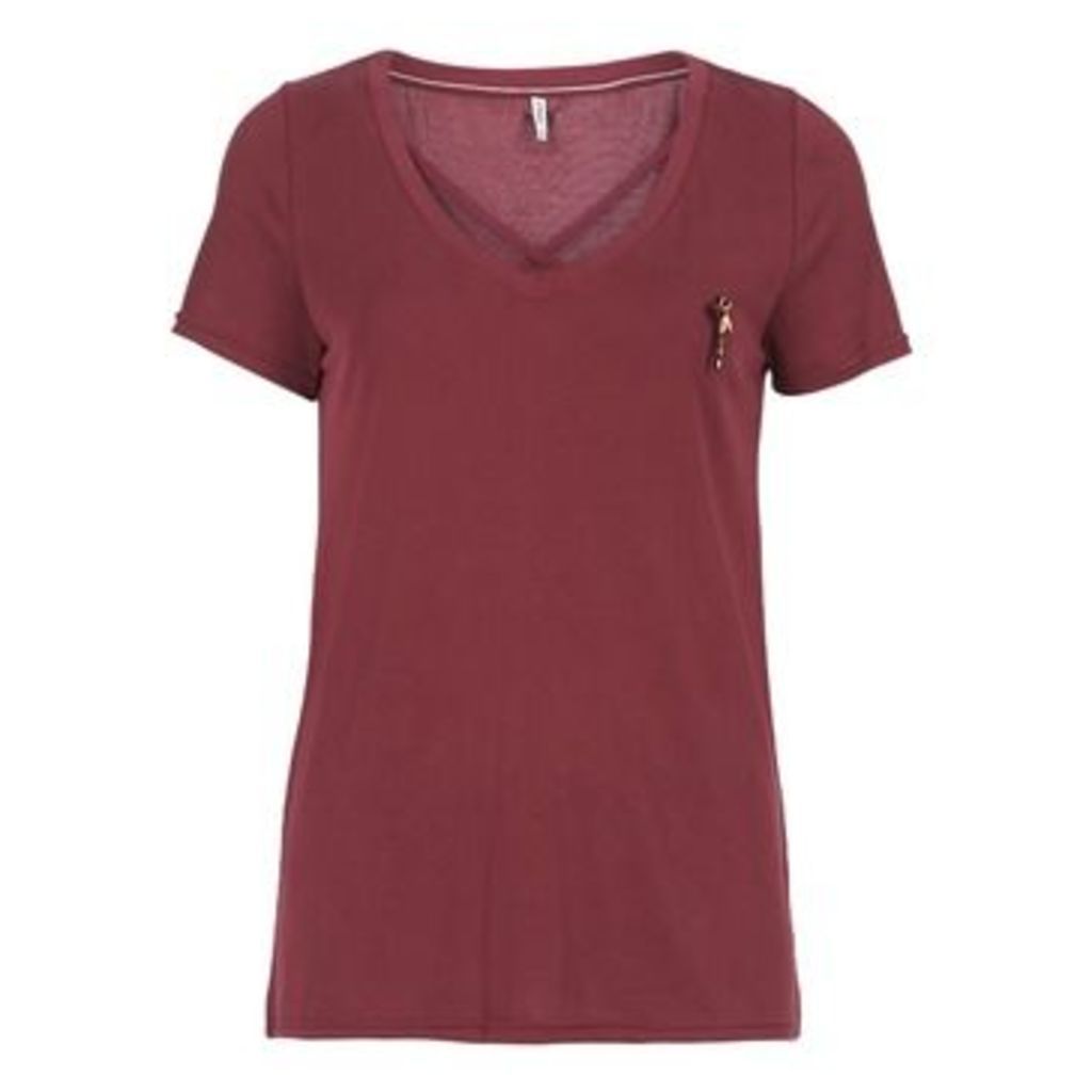Only  ONLMILLE  women's T shirt in Red