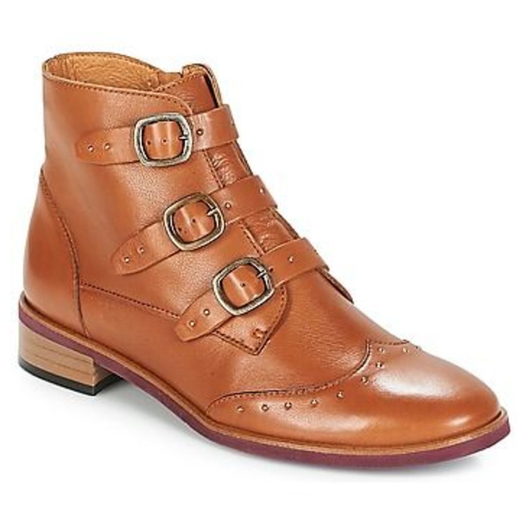 JILOTO  women's Mid Boots in Brown