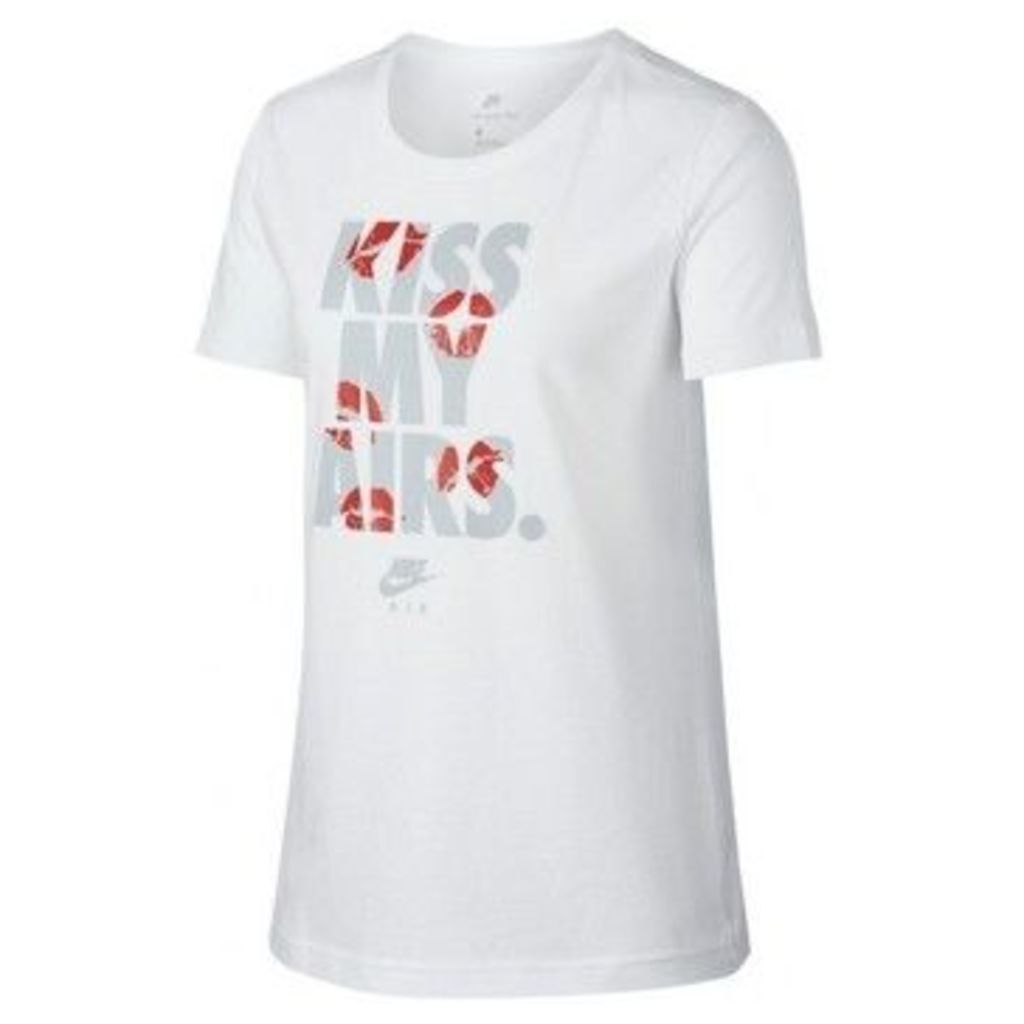 Nike  W Nsw Tee Kiss Airs  women's T shirt in White
