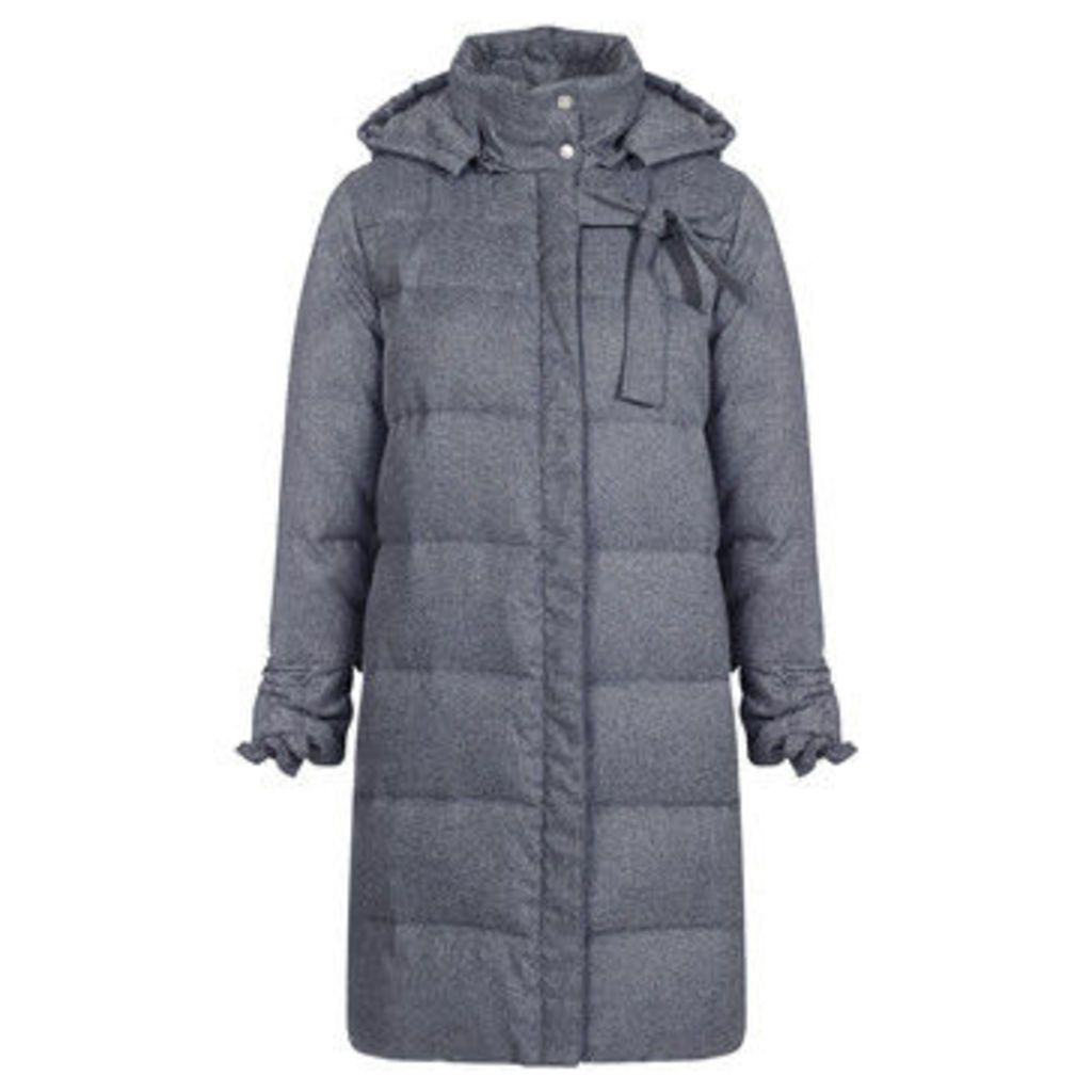 Mado Et Les Autres  Quilted long down jacket  women's Parka in Grey