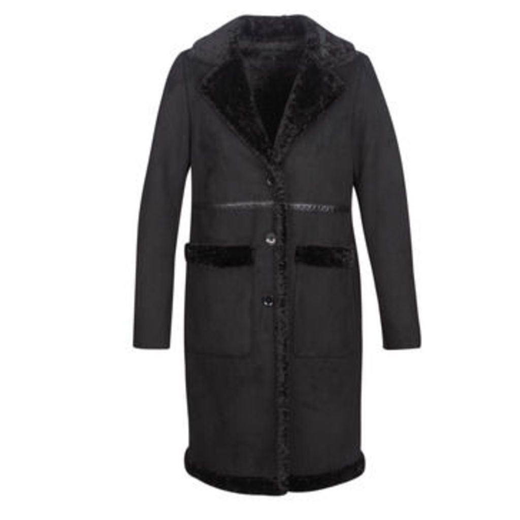 PORTOBELLO  women's Coat in Black