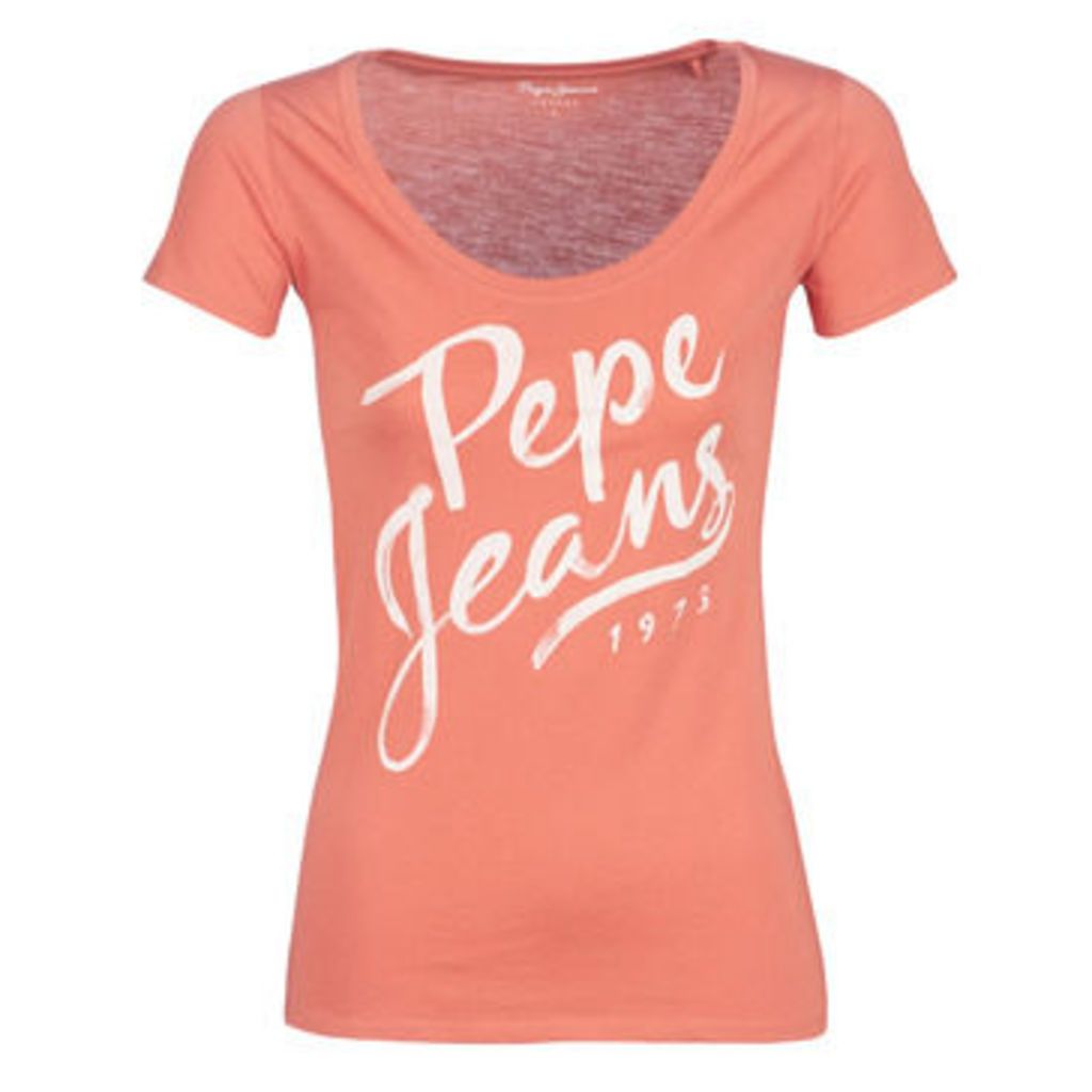 Pepe jeans  ANDREA  women's T shirt in Orange