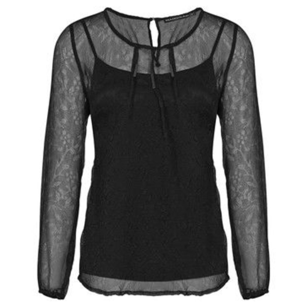 Mado Et Les Autres  ELIXIR long sleeve blouse  women's Blouse in Black