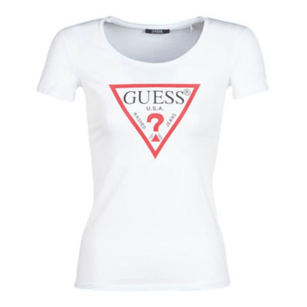 Guess  ORIGINAL  women's T shirt in White