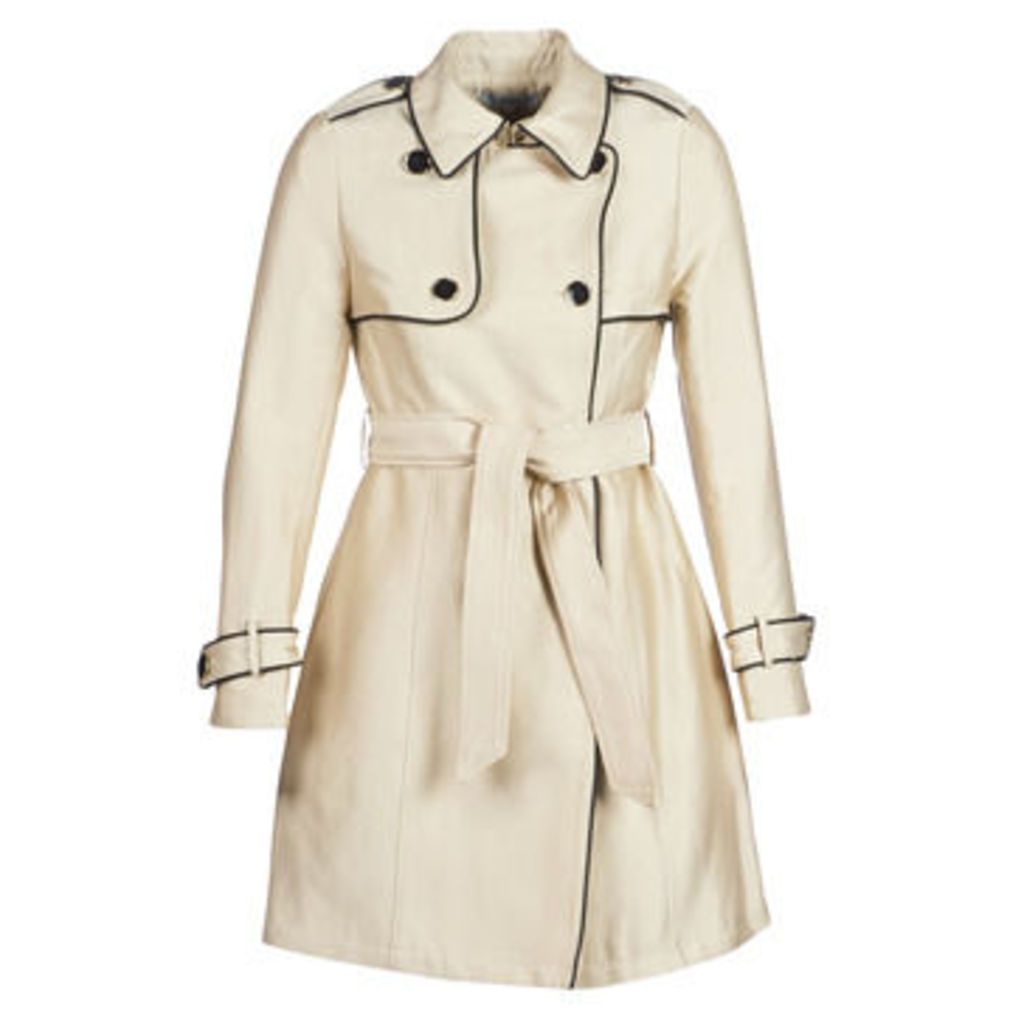GINGER  women's Trench Coat in Beige. Sizes available:UK 16