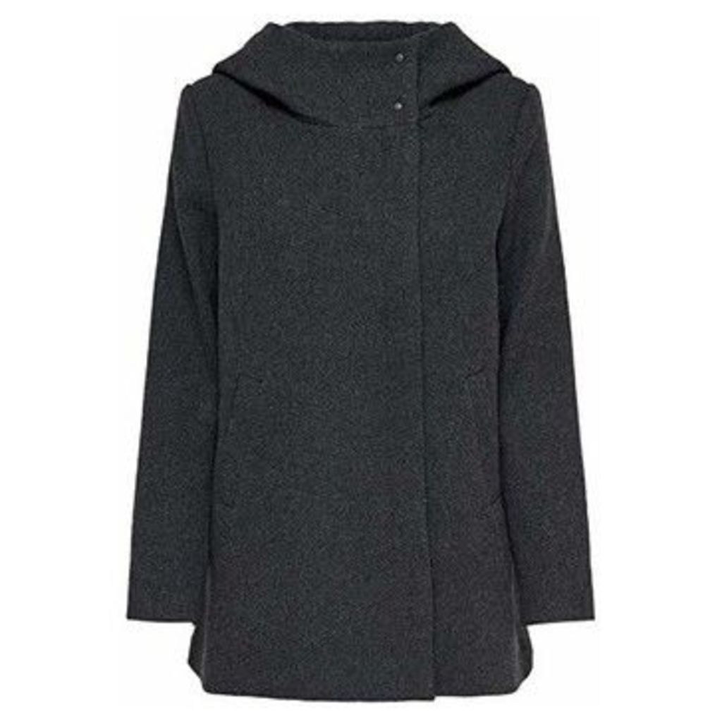 Only  ABRIGO  onlMADDIE RIANNA HOODE WOOL COAT  women's Coat in Grey