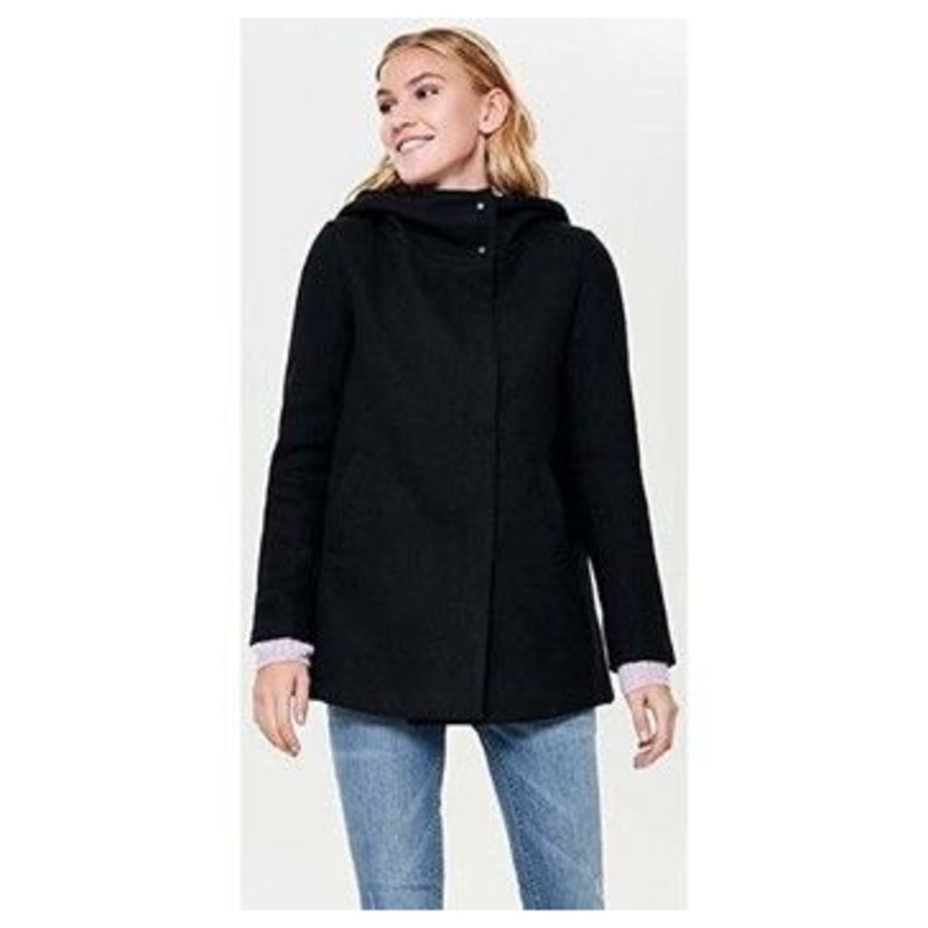 ABRIGO  onlMADDIE RIANNA HOODE WOOL COAT  women's Coat in Black