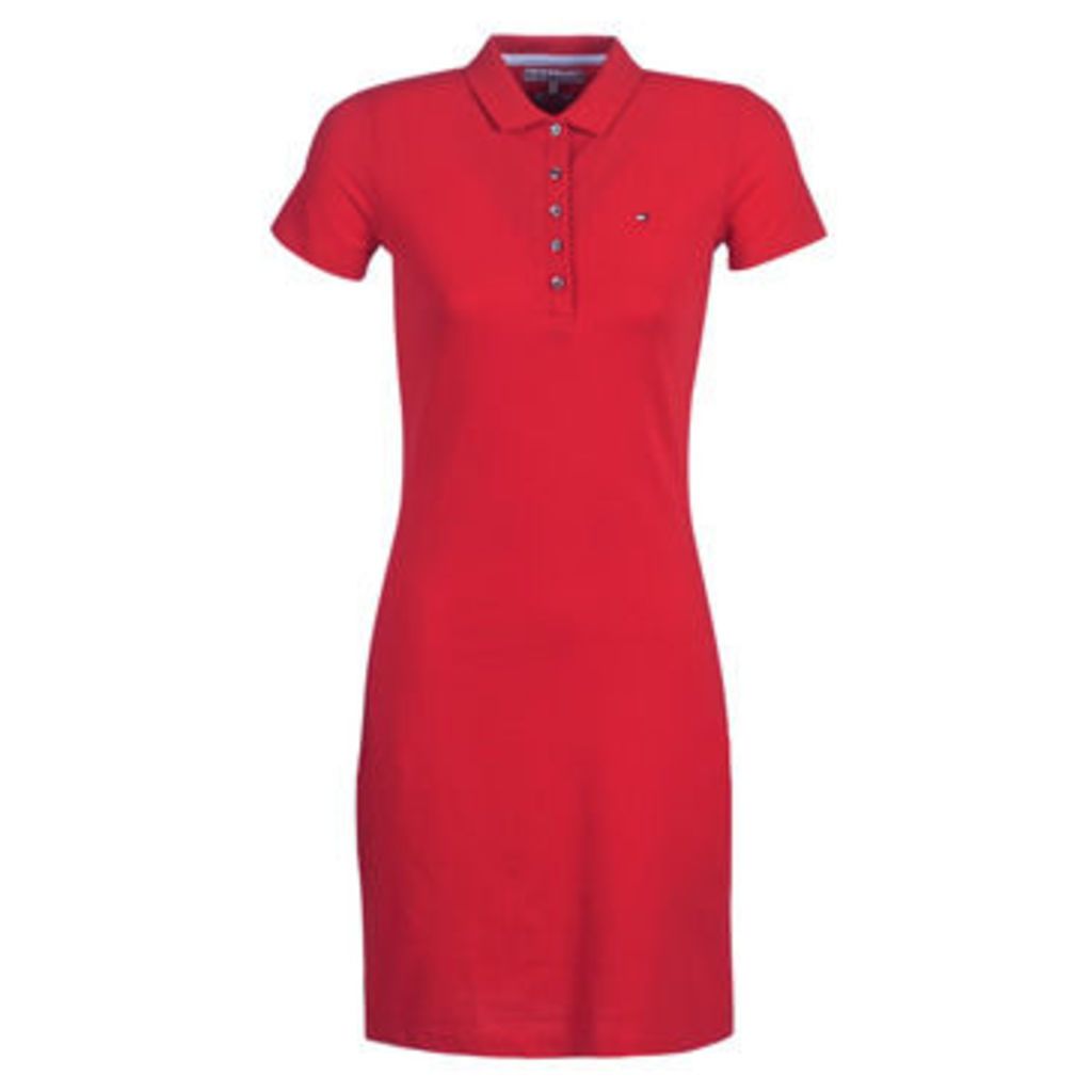 Tommy Hilfiger  NEW CHIARA STR PQ DRS  women's Dress in Red