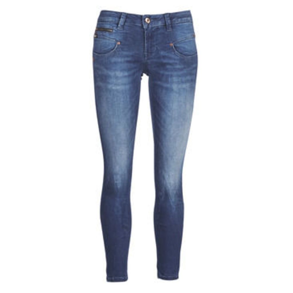 Alexa Cropped S-SDM  women's Skinny Jeans in Blue