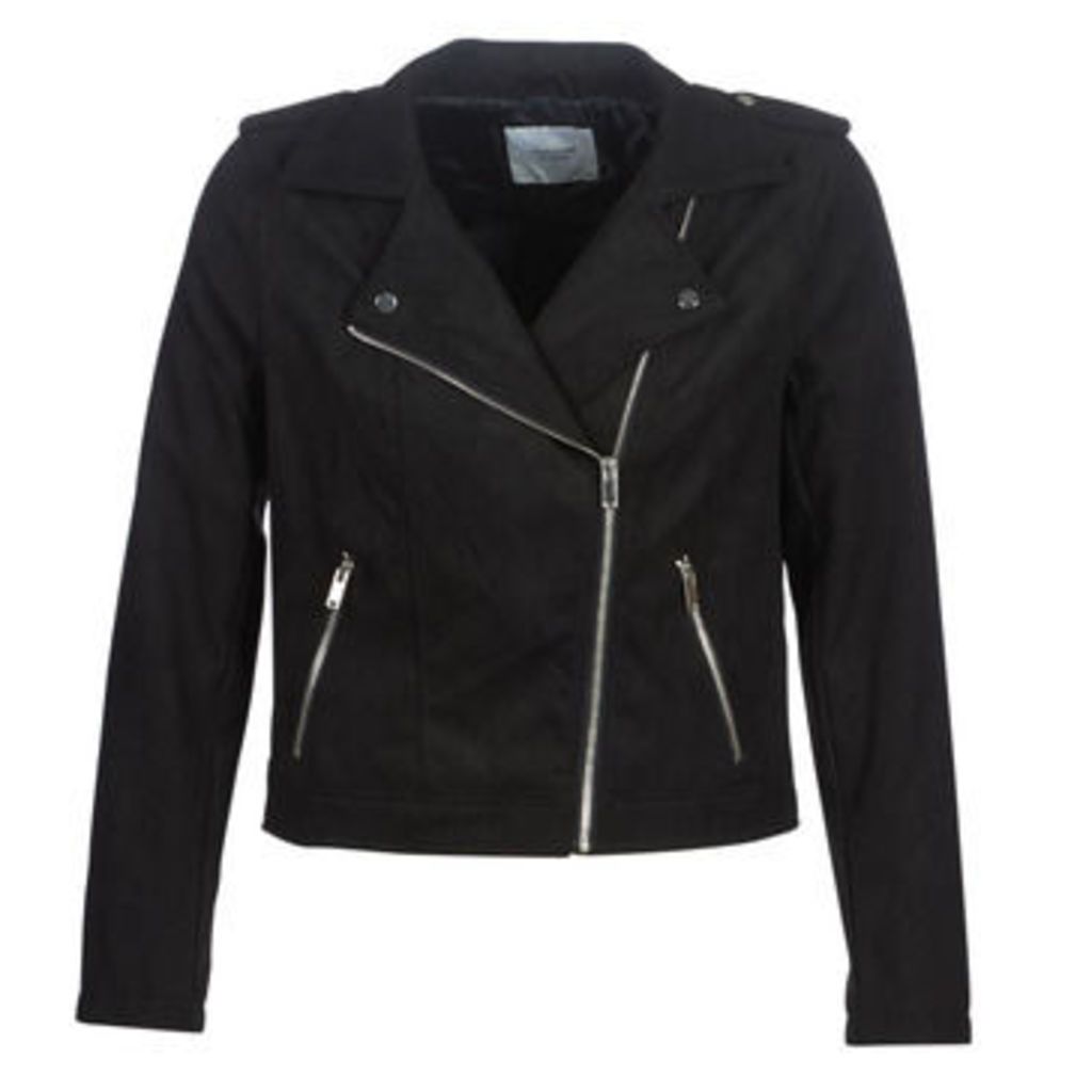 JDYINU  women's Leather jacket in Black