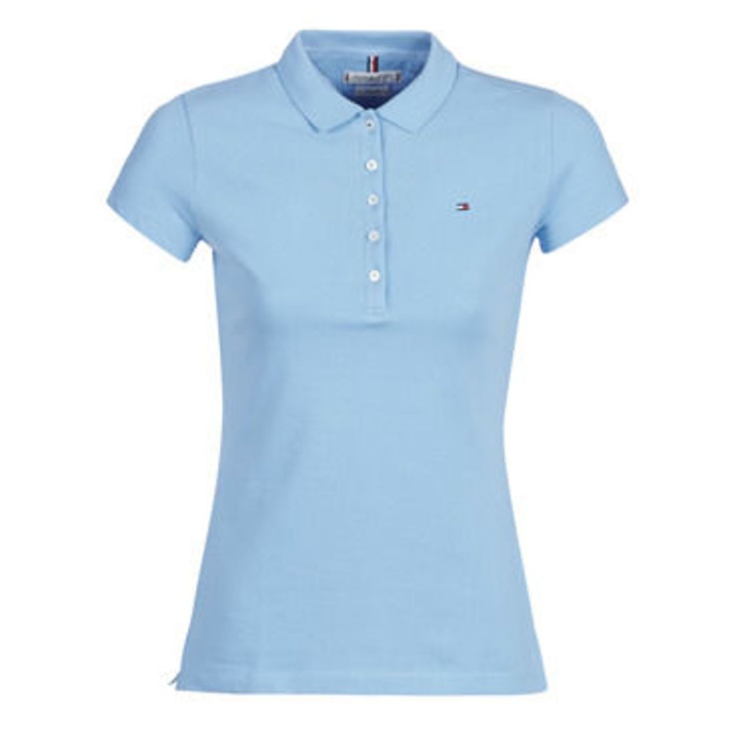 Tommy Hilfiger  NEW CHIARA STR PQ POLO SS  women's Polo shirt in Blue