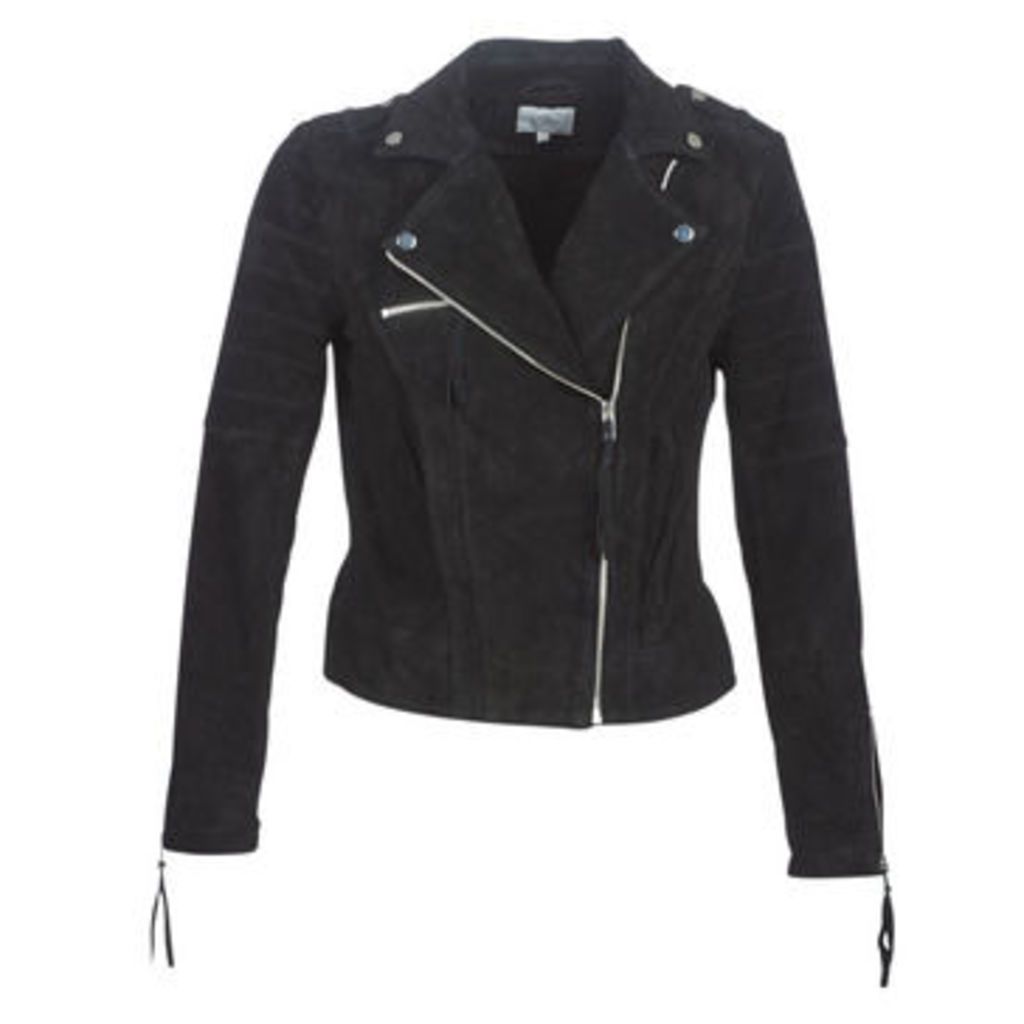VICRIS  women's Leather jacket in Black