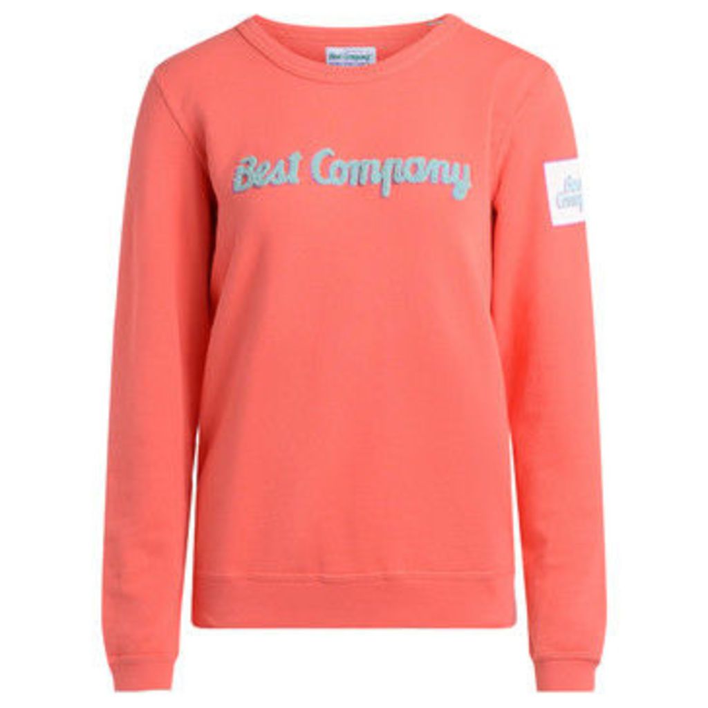 Best Company  roundneck lobster cotton fleece.  women's Sweatshirt in Orange