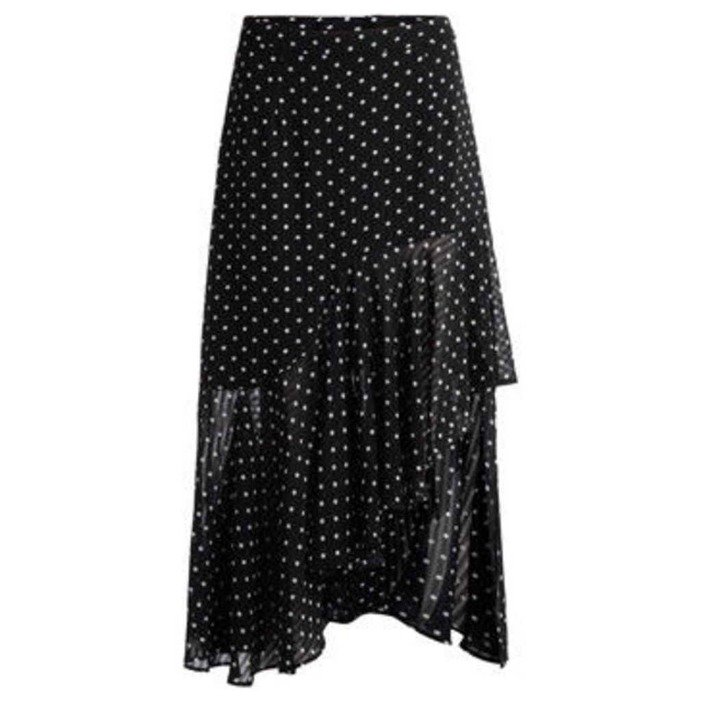 Jovonna  Musubi black skirt with white polka dots  women's Skirt in Black