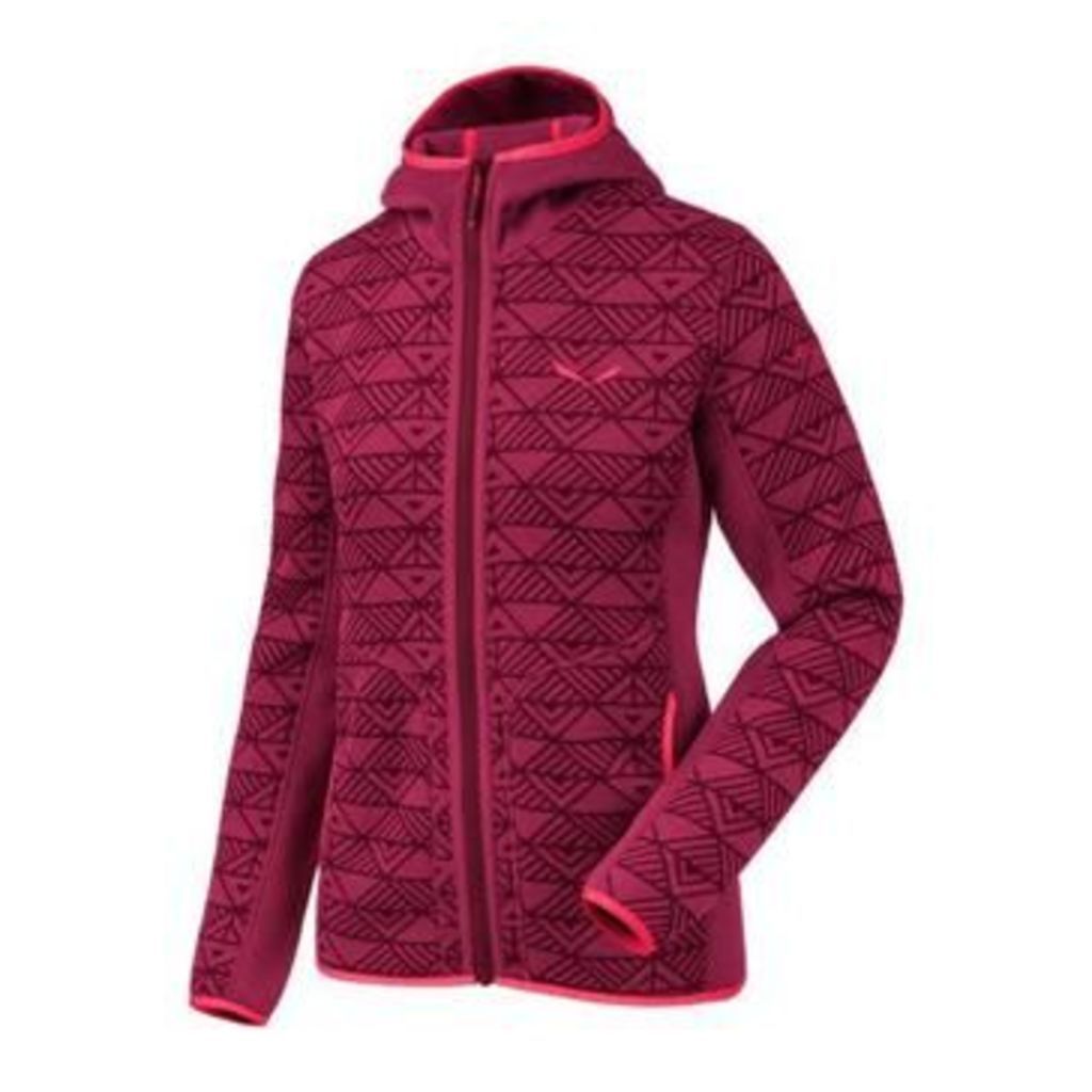 Puez Printed Pl W Fz Hdy 26457-6509  women's Fleece jacket in Red