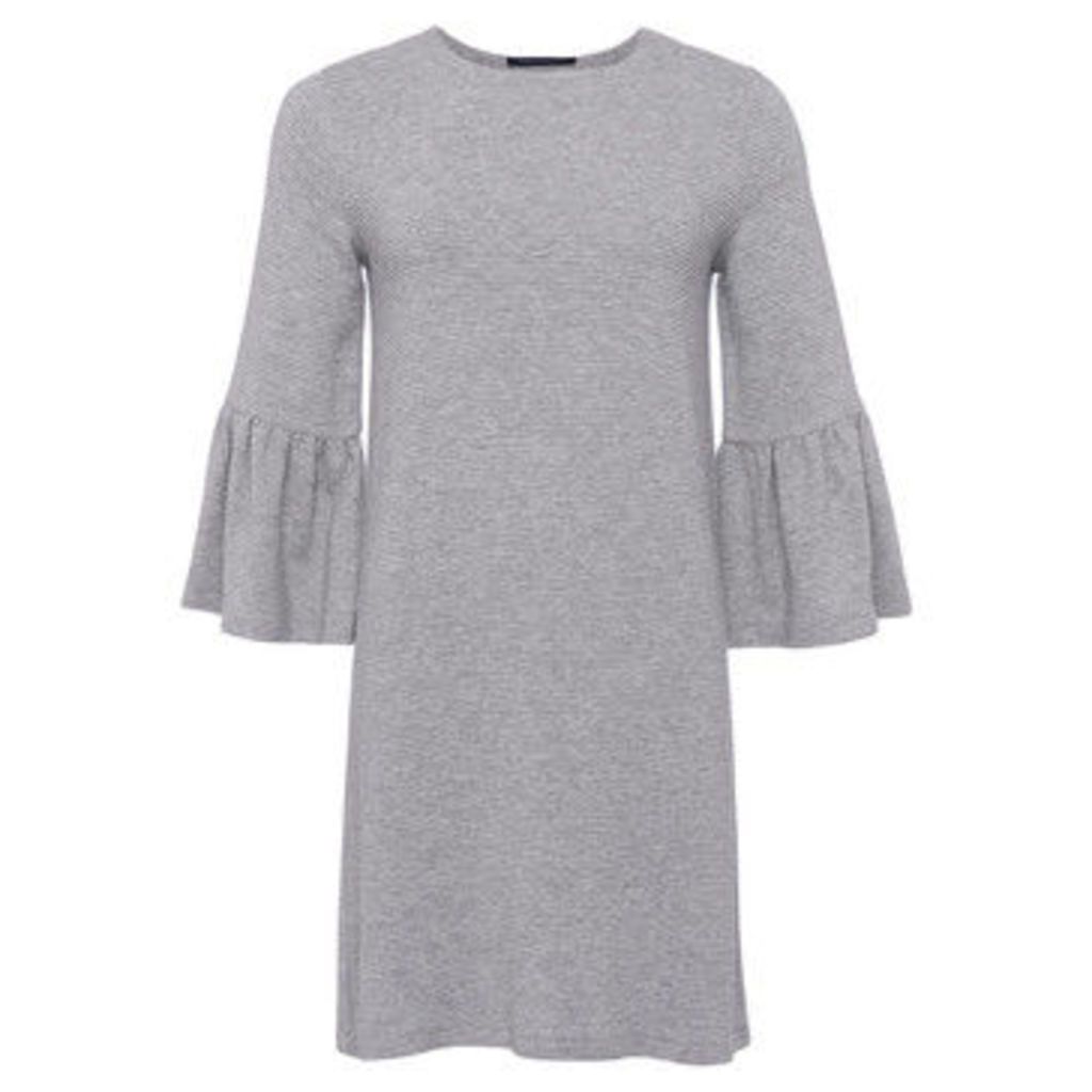3/4 Sleeve Round Neck Dress  women's Dress in Grey